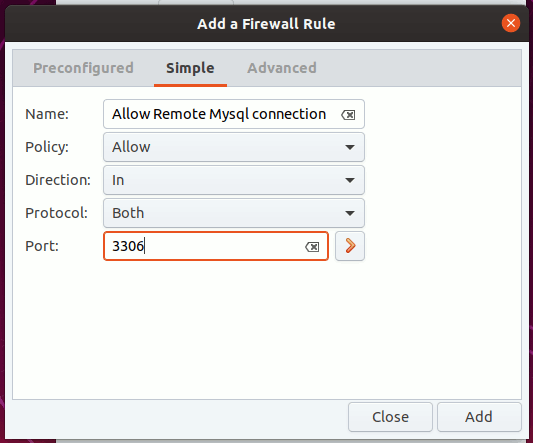 Gufw Firewall Simple Rules