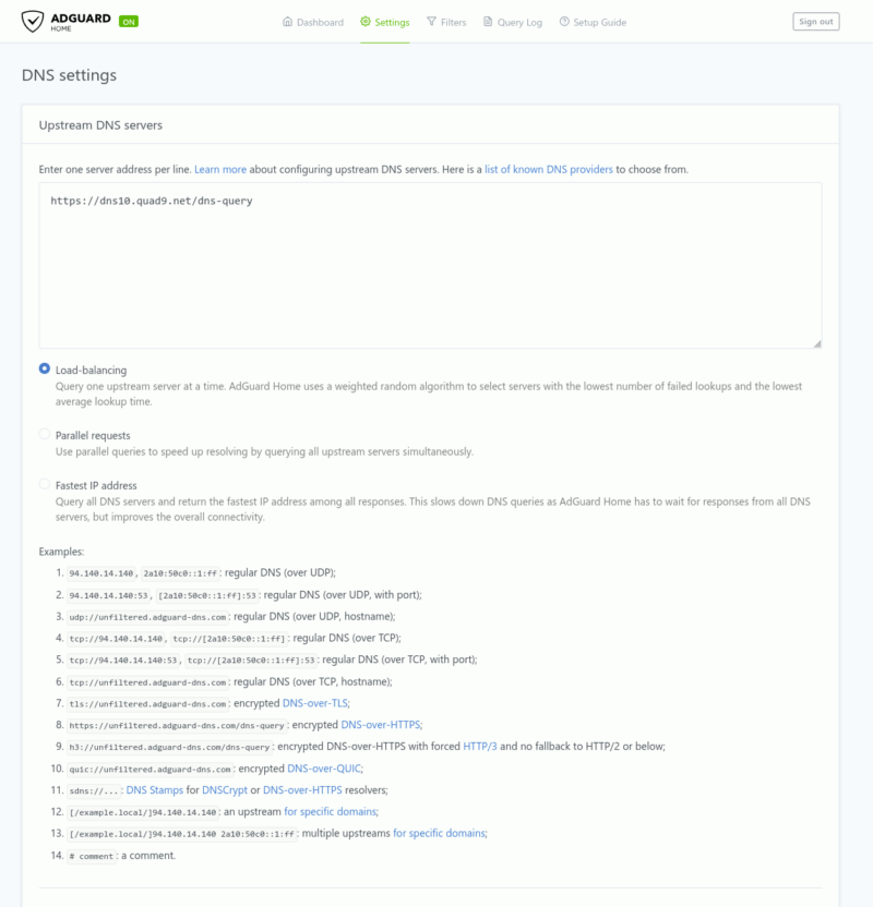 Adguard Home Dns Settings