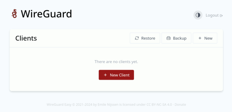 Wireguard Admin Ui